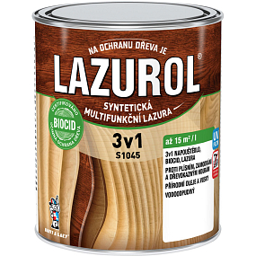 Lazurol 3v1 S1045 dünnsichtige Lasur für Holz T022 Palisander 0,75 l