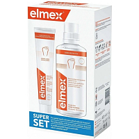 Elmex Caries Protection Mundspülung 400 ml + Zahnpasta 75 ml