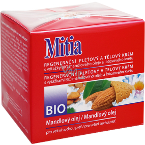 Mitia Bio Mandelöl regenerierende Hautcreme für sehr trockene Haut 250 ml