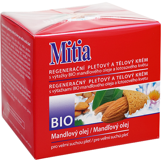 Mitia Bio Mandelöl regenerierende Hautcreme für sehr trockene Haut 250 ml