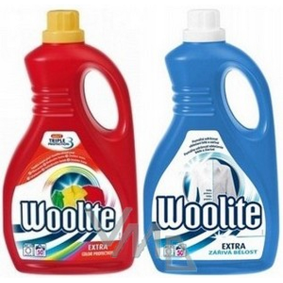 Woolite Extra Color für farbige Wäsche 2 l + Extra White 2 l Flüssigwaschmittel, Duopack