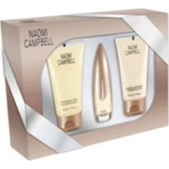 Naomi Campbell Naomi Campbell Eau de Toilette 15 ml + Duschgel 50 ml + Körperlotion 50 ml, Geschenkset