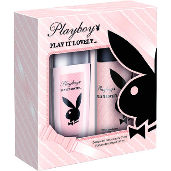 Playboy Play It Schönes parfümiertes Deodorantglas für Frauen 75 ml + Deodorant Spray 150 ml, Kosmetikset