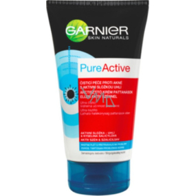 Garnier Skin Naturals Pure Aktive Reinigungspflege gegen Akne mit dem Wirkstoff Holzkohle 150 ml