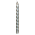 Lima Candle glattes Metall Silberkegel verdreht 22 x 250 mm 1 Stück