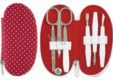 Dup Manicure Zora 6 Stück Rotes Nylon mit Punktmuster 230404-010