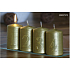 Lima Advent Set mit Zahlen Kerze Gold Zylinder 60 x 90 mm 4 Stück