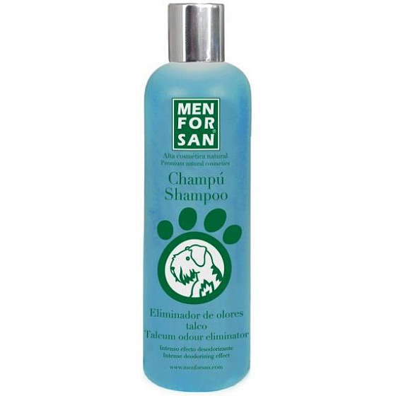 MenForSan Beseitigung des Haargeruchs mit dem Geruch von Puder-Naturshampoo für Hunde 300 ml