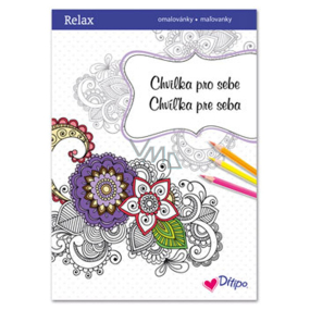 Ditipo Relax Ein Moment zum Entspannen Malbuch mit Zitaten 16 Seiten