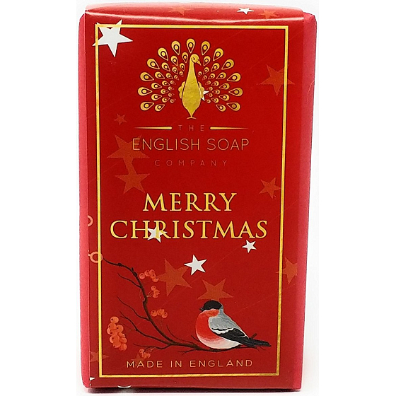 Englische Seife Frohe Weihnachten natürliche parfümierte Seife mit Sheabutter 200 g