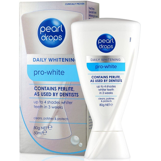 Pearl Drops Pro White Whitening Zahnpasta für strahlend weiße Zähne 50 ml