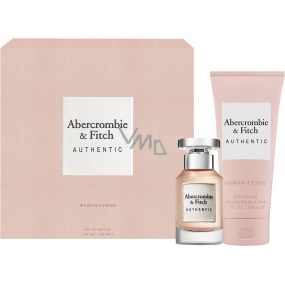 Abercrombie & Fitch Authentic Woman parfümiertes Wasser 50 ml + Körperlotion 200 ml, Geschenkset