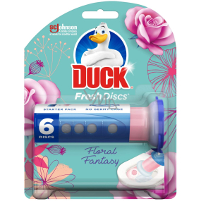 Duck Fresh Discs Floral Fantasy WC-Gel für hygienische Sauberkeit und Frische Ihrer Toilette 36 ml