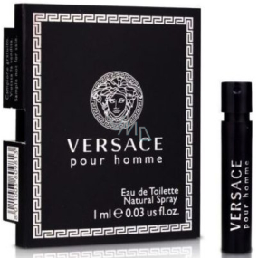 Versace pour Homme Eau de Toilette 1 ml mit Spray, Fläschchen