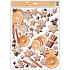 Fensterfolie ohne Lebkuchen und Orangenkleber 30 x 42 cm