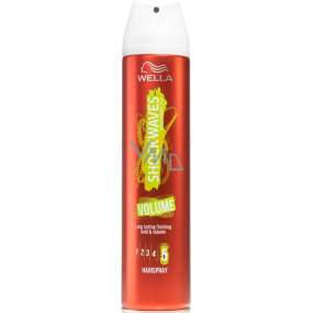 Wella Shockwaves Volume sehr stark straffendes Haarspray für ein Haarvolumen von 250 ml