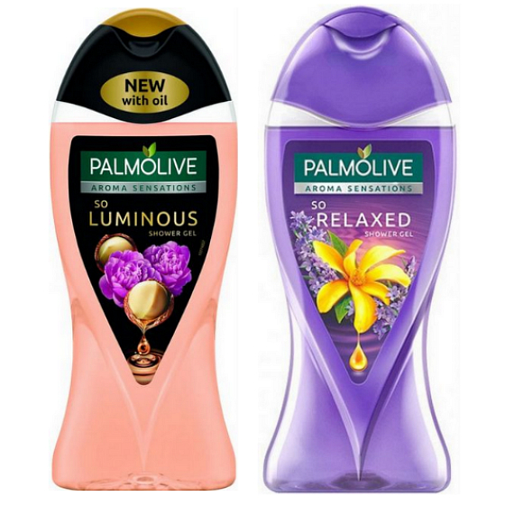 Palmolive Aroma Sensations So Luminous Duschgel 250 ml + Aroma Sensations So Relaxed Duschgel 250 ml, 18 Stück im Karton