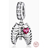 Charm Sterling Silber 925 Herz Symbol der Liebe, Mut, Tapferkeit, Tapferkeit, Selbstaufopferung, Anhänger Armband Liebe