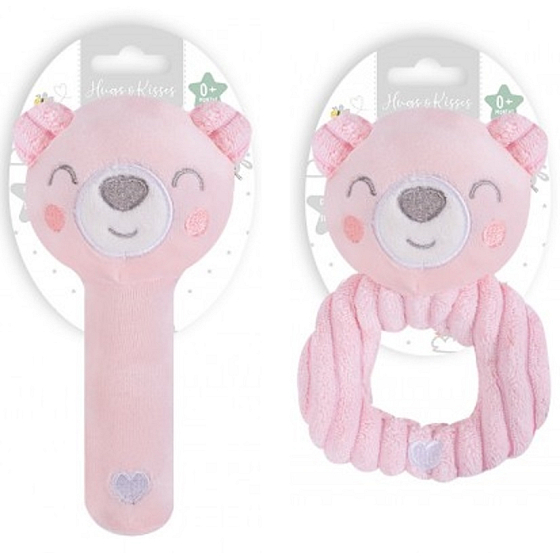 First Steps Plüschrassel Rosa Teddybär 0+