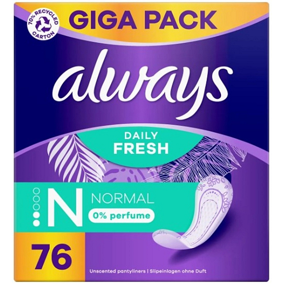 Always Daily Fresh Normal Damenbinden 76 Stück