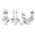 Charms Sterling Silber 925 Herzen miteinander verbunden 2in1, Liebesarmband Anhänger