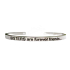 Edelstahlarmband silber mit Gravur Schwestern sind Freunde für immer, offene Manschette, 4 mm