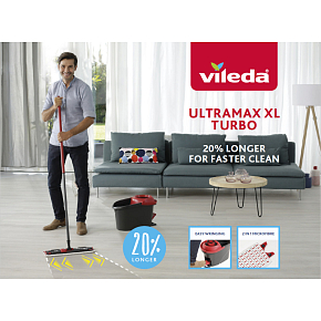 Vileda Ultramat Turbo XL Mop Komplettset
