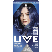 Schwarzkopf Live Urban Metallics barva na vlasy Metalická modrá U67, 60 ml