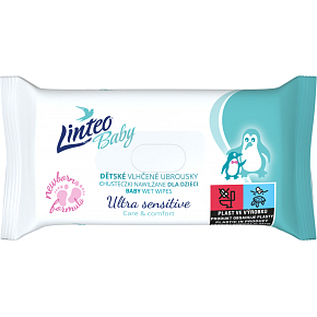Linteo Baby feuchte Tücher Ultra Sensitive, 64 Stück