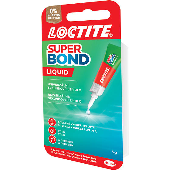 Loctite Super Bond Liquid Sekundenkleber, 3 g
