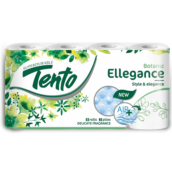 Dieses Ellegance Botanic Eau de Parfum Toilettenpapier 3-lagig 150 reißt 8 Stück