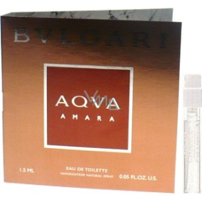 Bvlgari Aqva Amara Eau de Toilette für Männer 1,5 ml mit Spray, Fläschchen