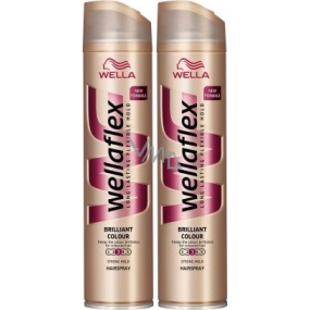 Wella Wellaflex Brilliant Color Festhaltespray für coloriertes Haar 2 x 250 ml, Duopack