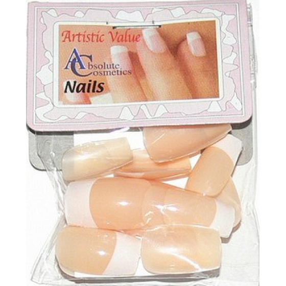 Absolute Cosmetics Nails künstliche Nägel French Manicure Natural 20 Stück