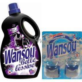 Wansou Belle Lessive Black & Dark Flüssigwaschmittel 3 l + Gelkapseln 2 Stück