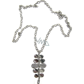 Silberne Halskette mit Anhänger 66 cm