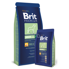 Brit Premium Junior XL für Hündchen 4 - 30 Monate extra große Rassen 45 - 90 kg - 15 kg Komplettfutter