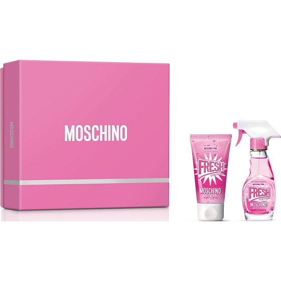 Moschino Fresh Couture Rosa Eau de Toilette für Frauen 30 ml + Körperlotion 50 ml, Geschenkset
