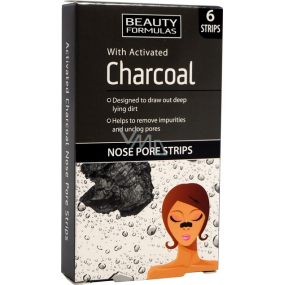 Beauty Formulas Charcoal Aktivkohle Nasenstreifen 6 Stück