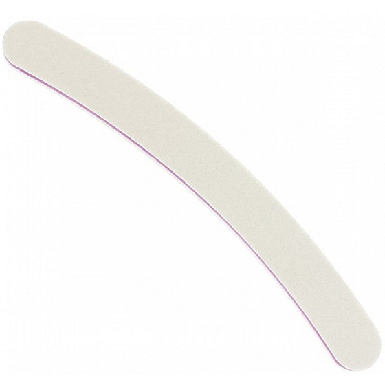 Flache Nagelfeile gebogen oval weiß 17,5 cm 5312