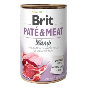 Brit Paté & Meat Lamm- und Hühnerfleischpastete komplettes Hundefutter 400 g