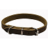 B & F Kragen Leder Rindsleder khaki-fettiges Leder 1,6 x 40 cm