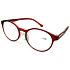 Berkeley Lesebrille +3,5 Kunststoff transparent Burgunder matt rundes Glas 1 Stück MC2182