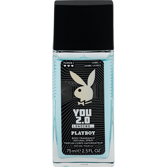 Playboy Du 2.0 Loading parfümierter Deodorant Glas für Männer 75 ml