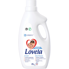 Lovela Sensitive, Weichspüler universal, sanft zur Kinderhaut, 33 Waschladungen, 2 l
