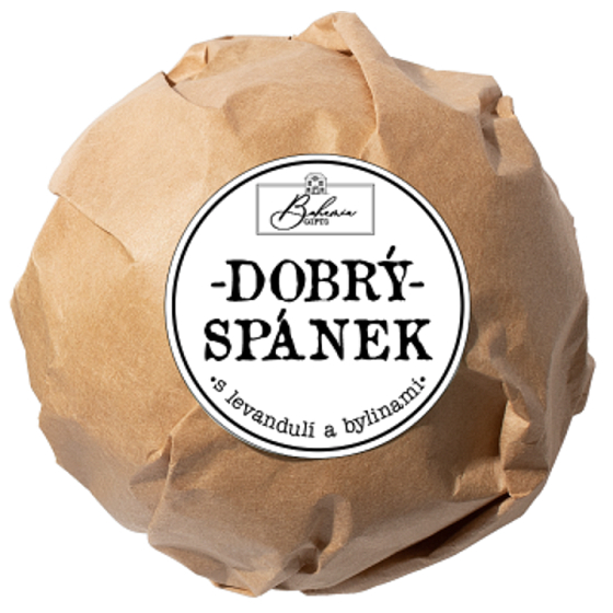 Bohemia Gifts Guter Schlaf prickelnde schäumende Badekugel 100 g
