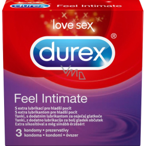Durex Feel Intimate Kondom dünn mit extra Schmierung Nennweite: 56 mm 3 Stück