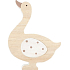 Holzgans weißer Flügel 16 cm
