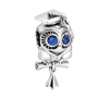 Charm Sterling Silber 925 Graduation - Wise Owl, Graduate Bead am Graduierungsarmband
