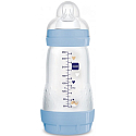 Mam Anti-Colic Saugflasche, weicher Silikonsauger mit mittlerem Durchfluss 2+ Monate Blau 260 ml